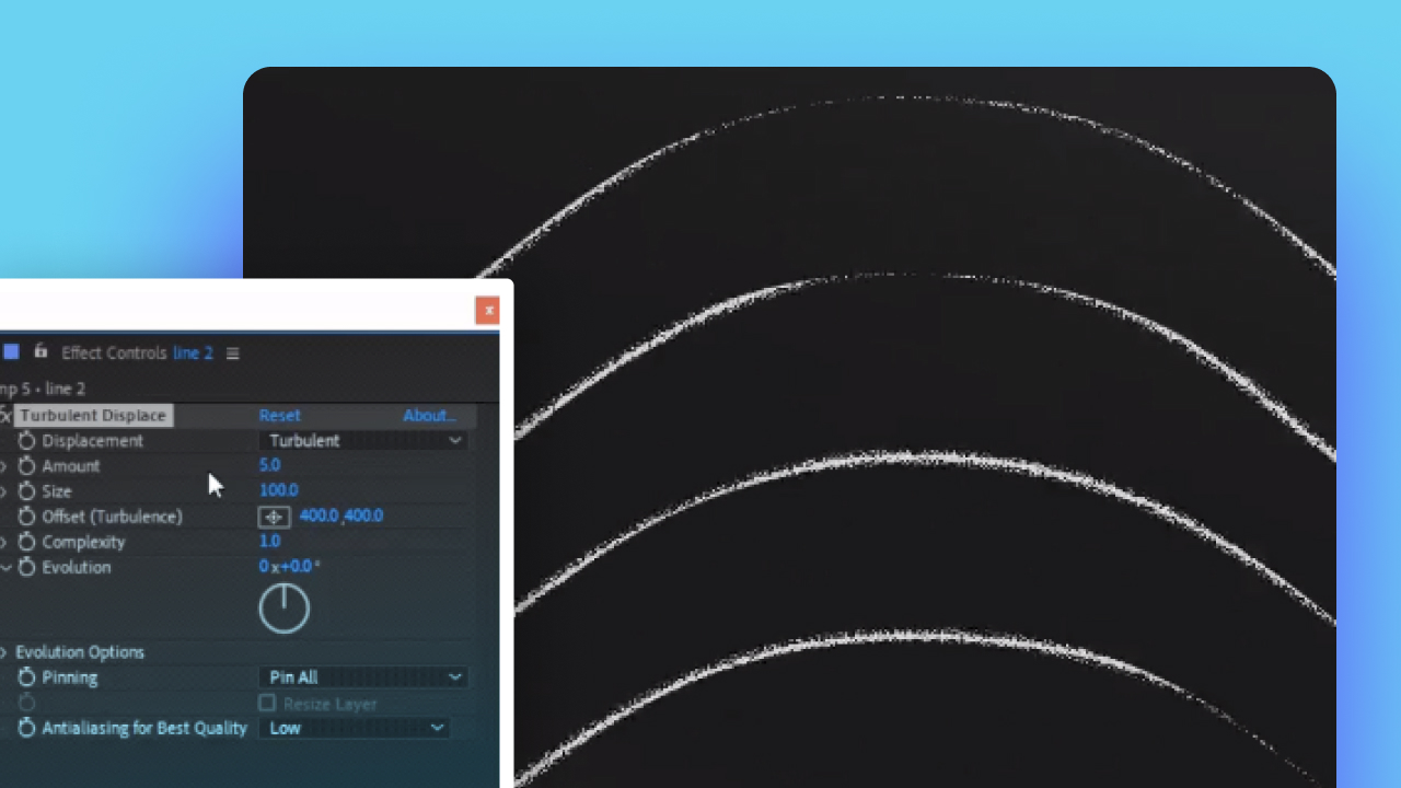 Create Rough Tapered Stroke Lines After Effects Tip